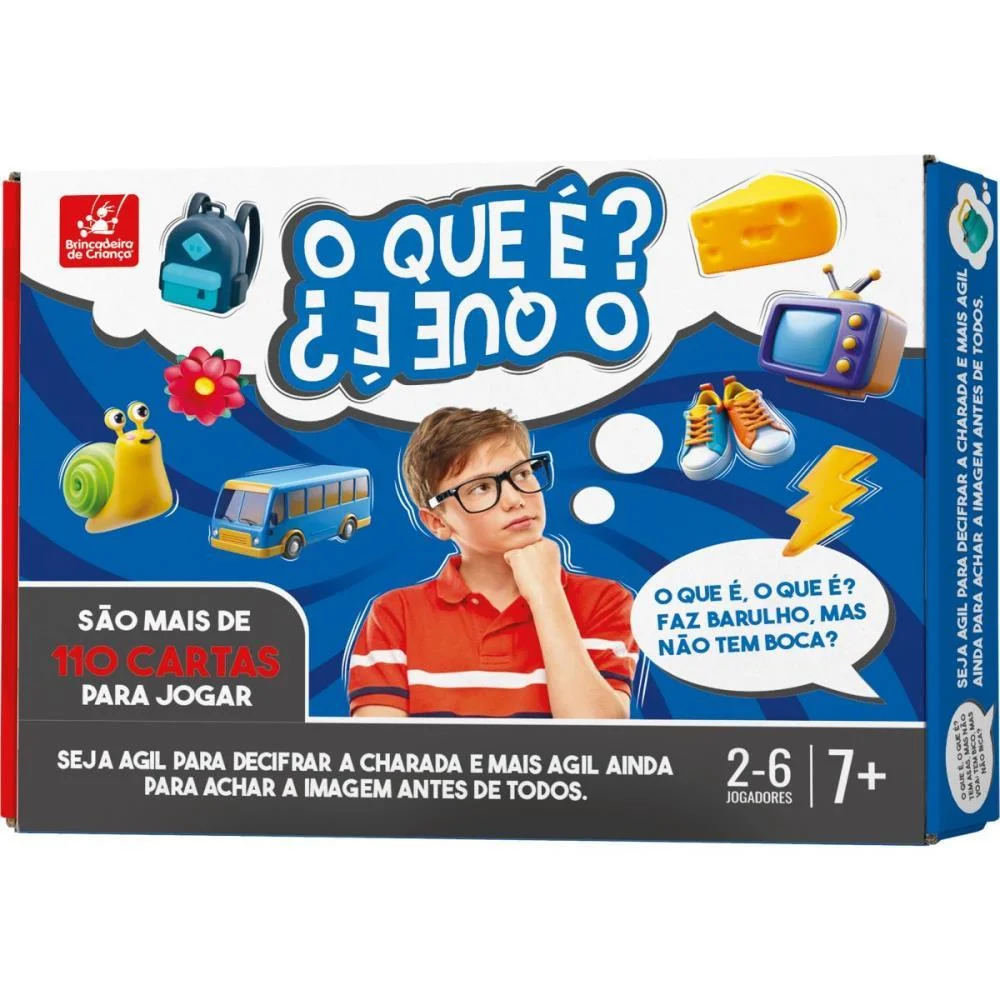 JOGO DE TABULEIRO O QUE E O QUE E BRINC. DE CRIANCA (UNIDADE)