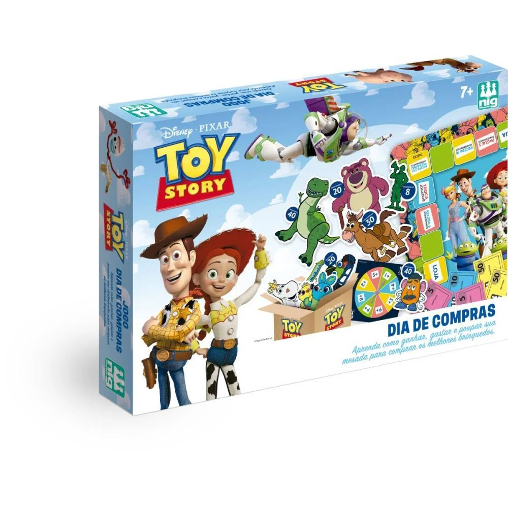 JOGO DE TABULEIRO TOY STORY DIA DE COMPRAS NIG BRINQUEDOS (UNIDADE)