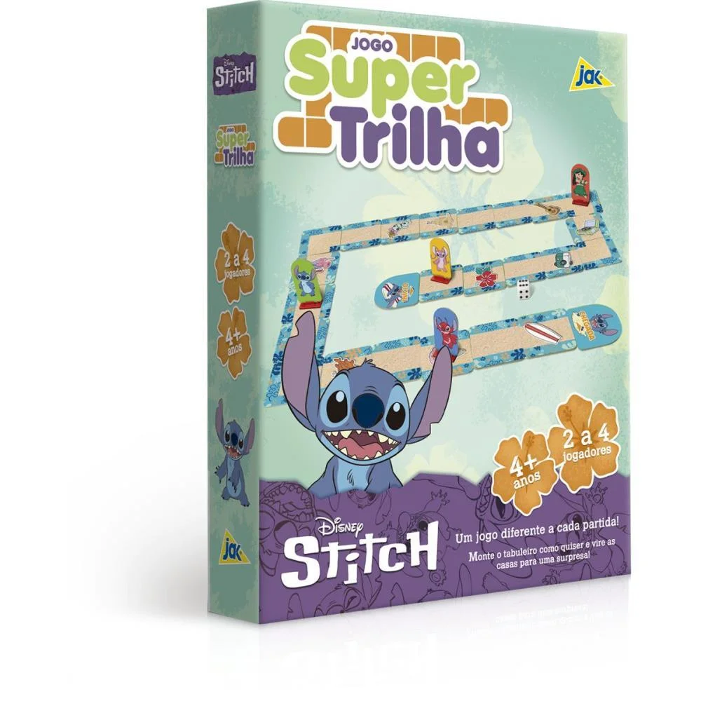 JOGO DE TABULEIRO STITCH SUPER TRILHA TOYSTER (UNIDADE)