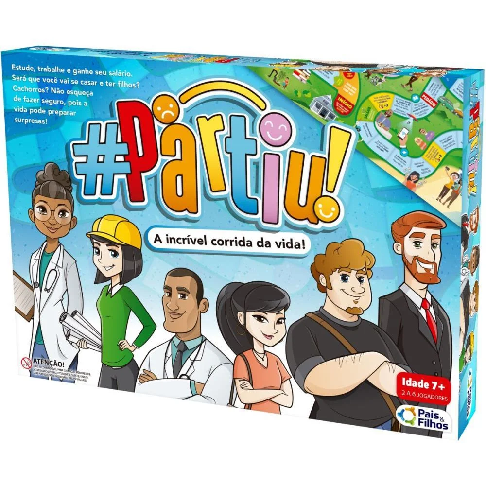 JOGO DE TABULEIRO PARTIU INCRIVEL CORRIDA PAIS E FILHOS (UNIDADE)