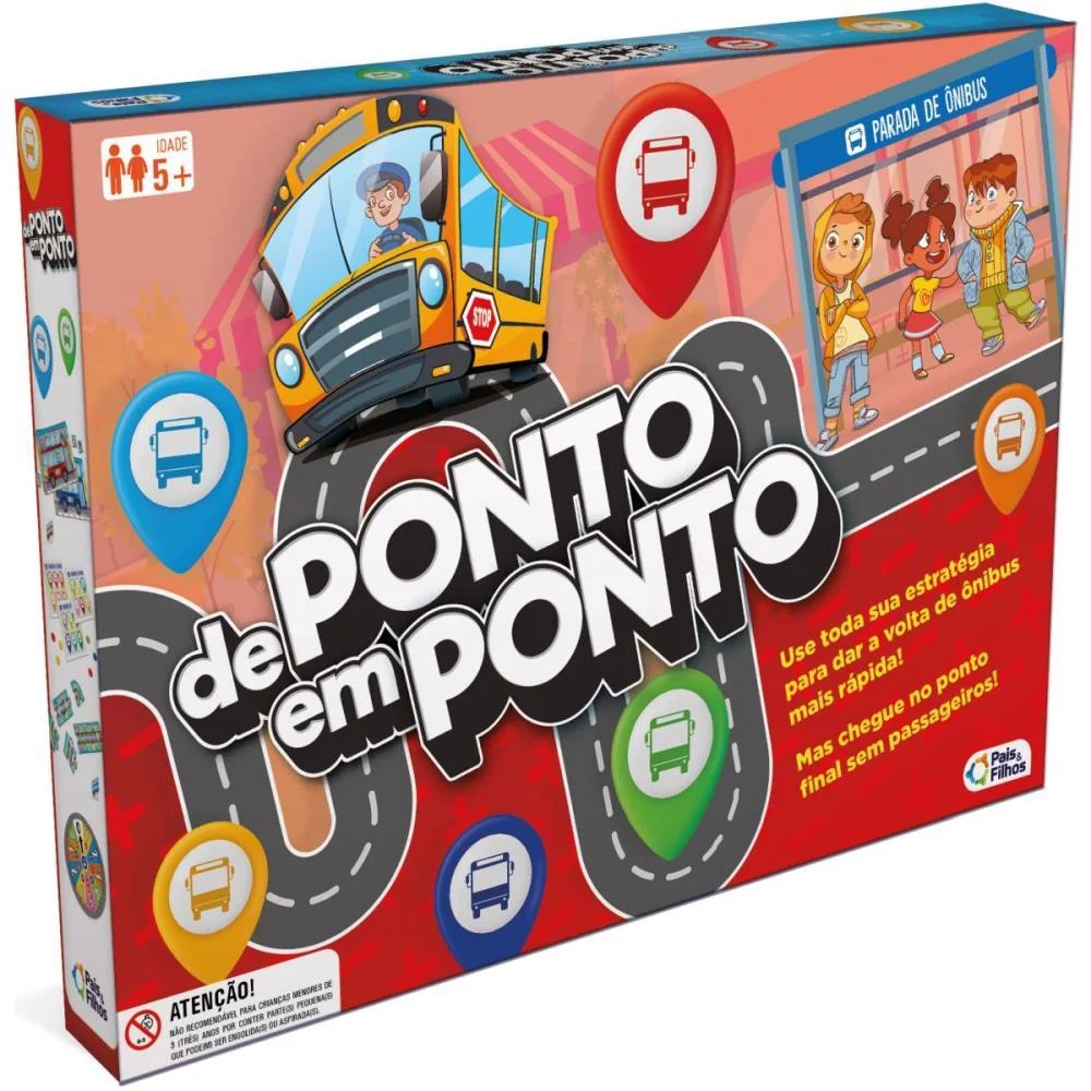 JOGO DE TABULEIRO DE PONTO EM PONTO PAIS E FILHOS (UNIDADE)