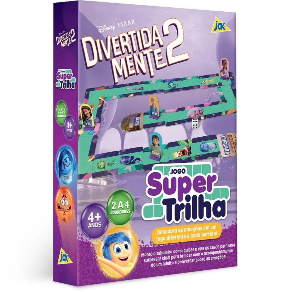 JOGO DE TABULEIRO DIVERTIDAMENTE SUPER TRILHA TOYSTER (UNIDADE)