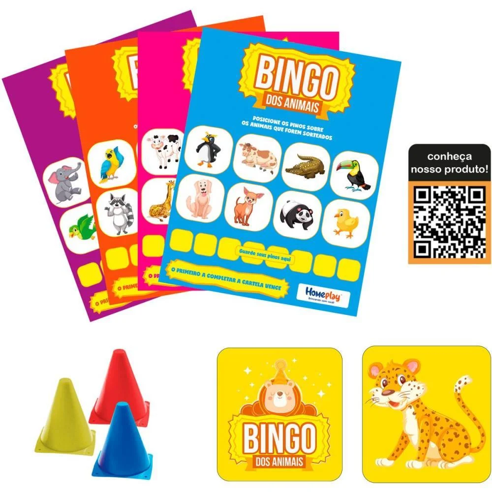 JOGO DE BINGO BINGO DOS ANIMAIS HOMEPLAY (UNIDADE)