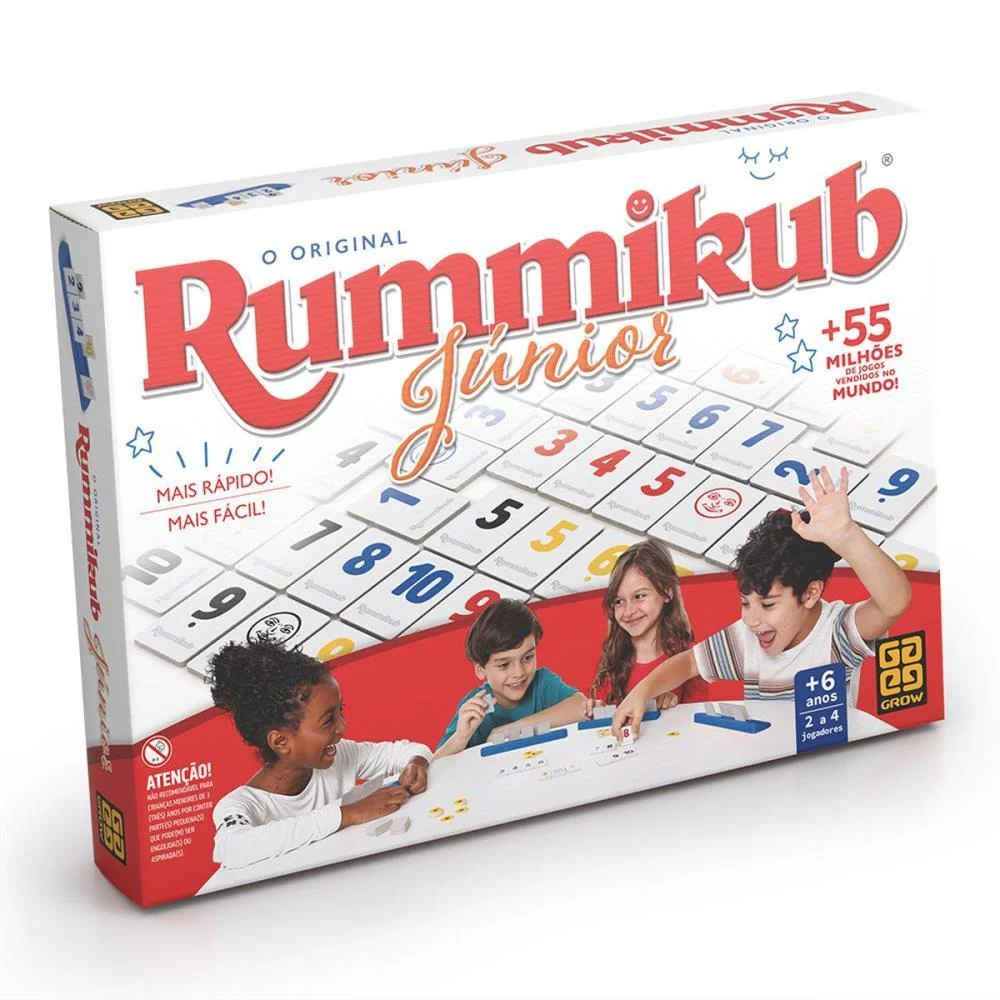 JOGO DIVERSO RUMMIKUB JR GROW (UNIDADE)