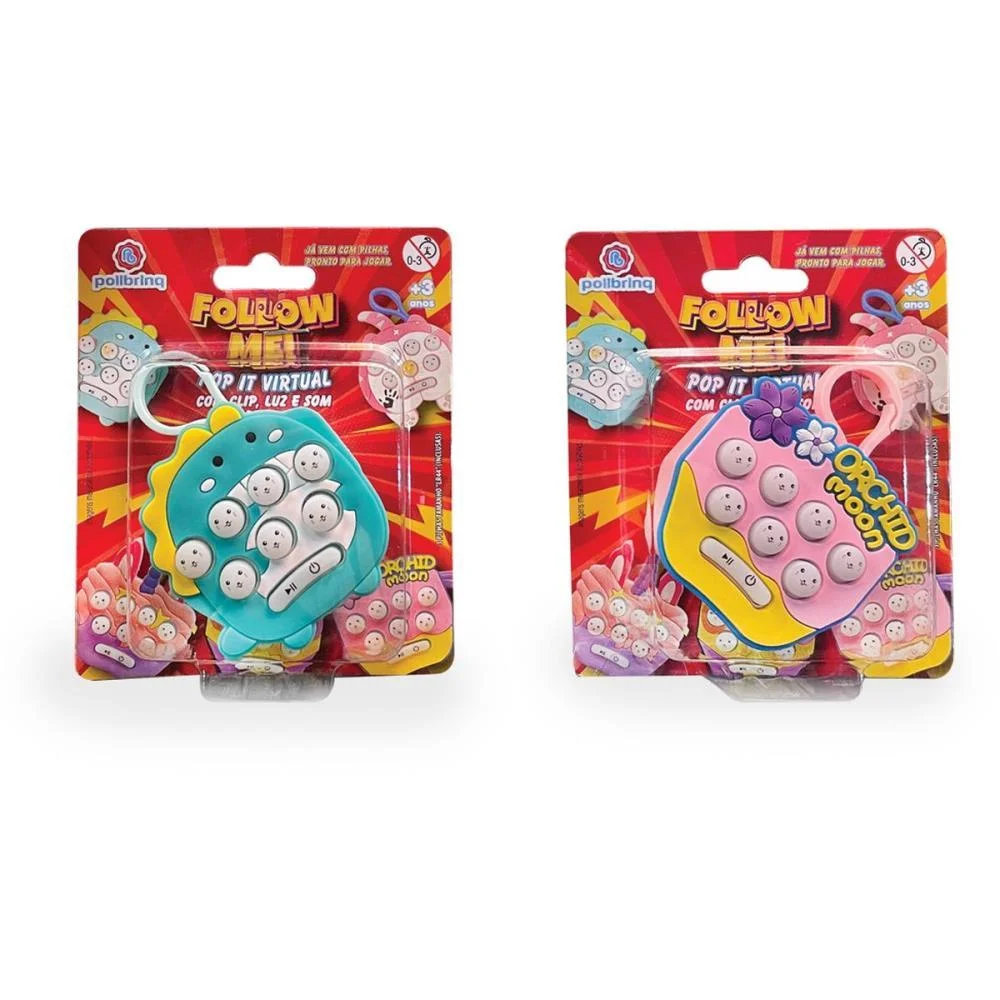 JOGO DIVERSO POP IT VIRTUAL FOLLOW ME (S) POLIBRINQ (UNIDADE)