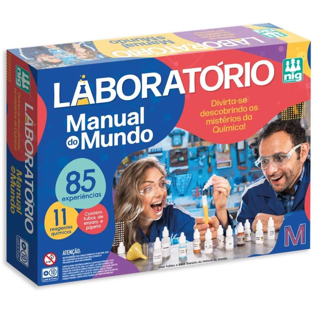 JOGO DIVERSO LABORATORIO MANUAL DO MUNDO NIG BRINQUEDOS (UNIDADE)