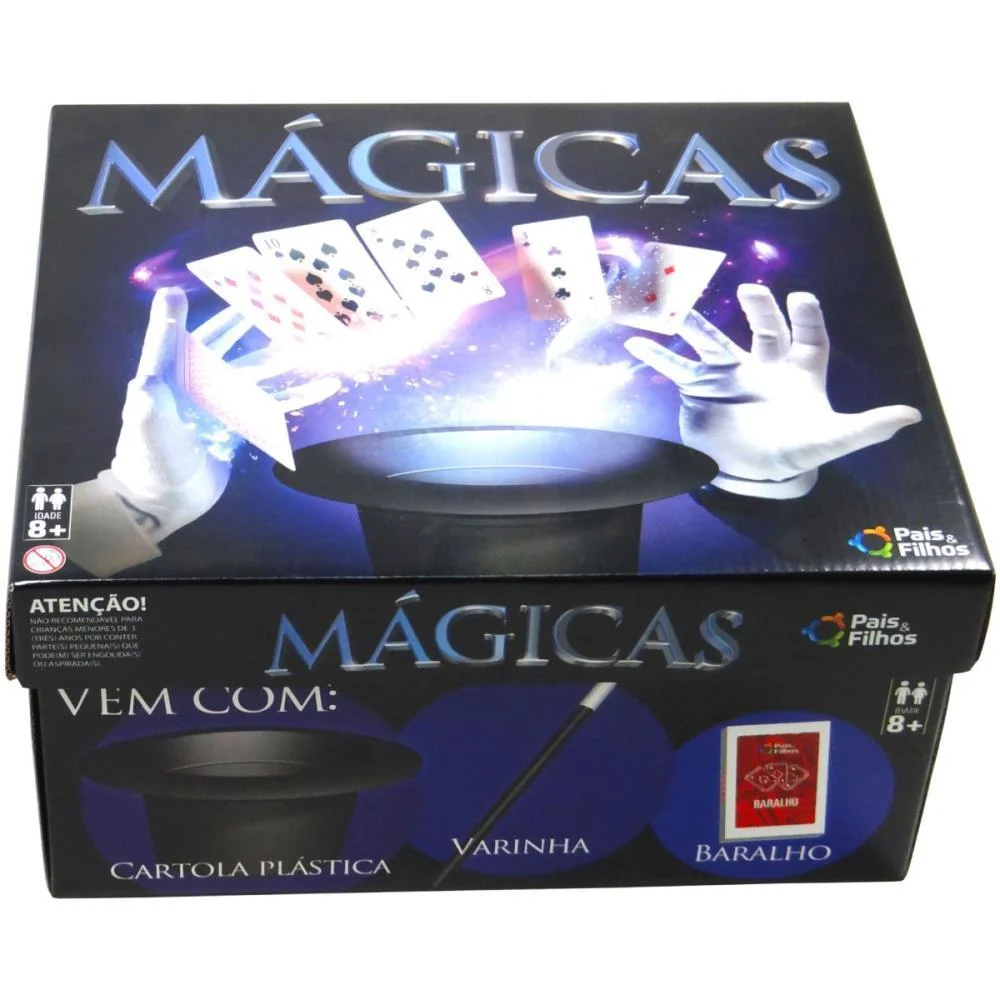 JOGO DIVERSO MAGICA C/CARTOLA PLASTICA PAIS E FILHOS (UNIDADE)