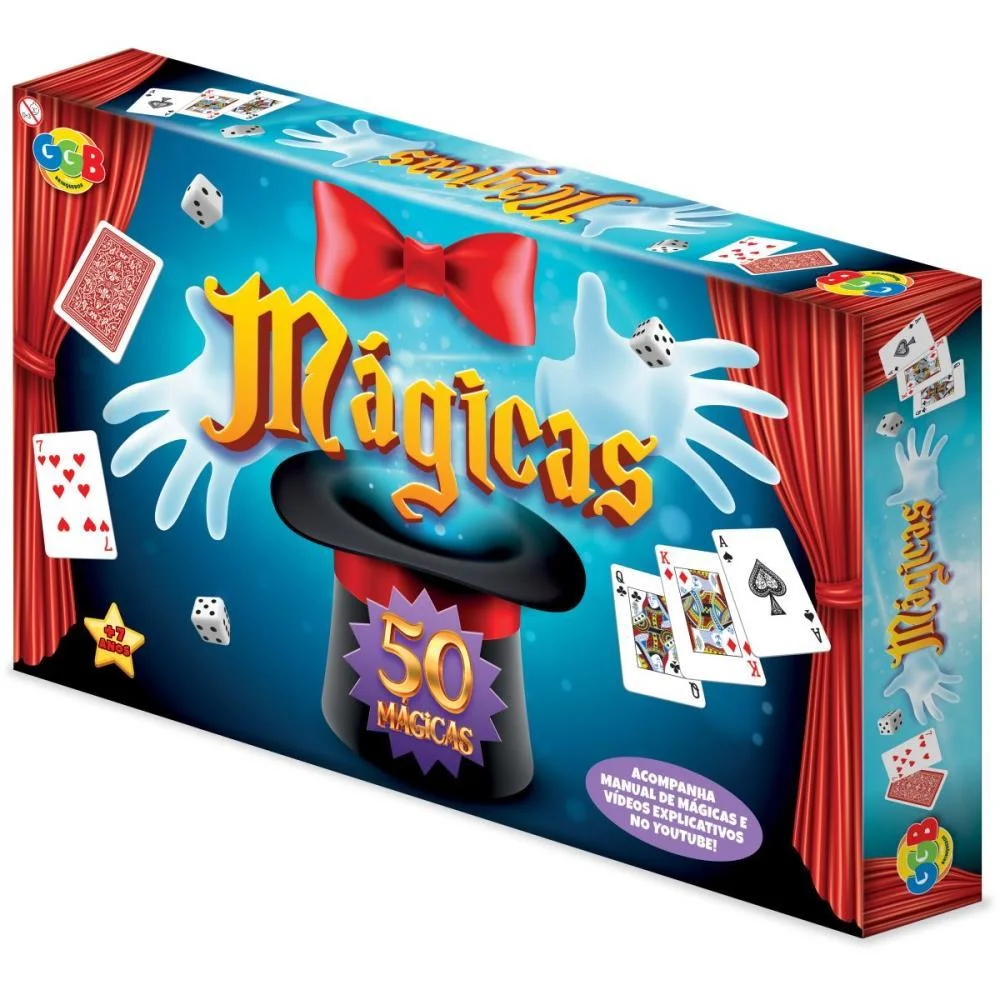 JOGO DIVERSO MAGICAS 50 TRUQUES GGB PLAST (UNIDADE)