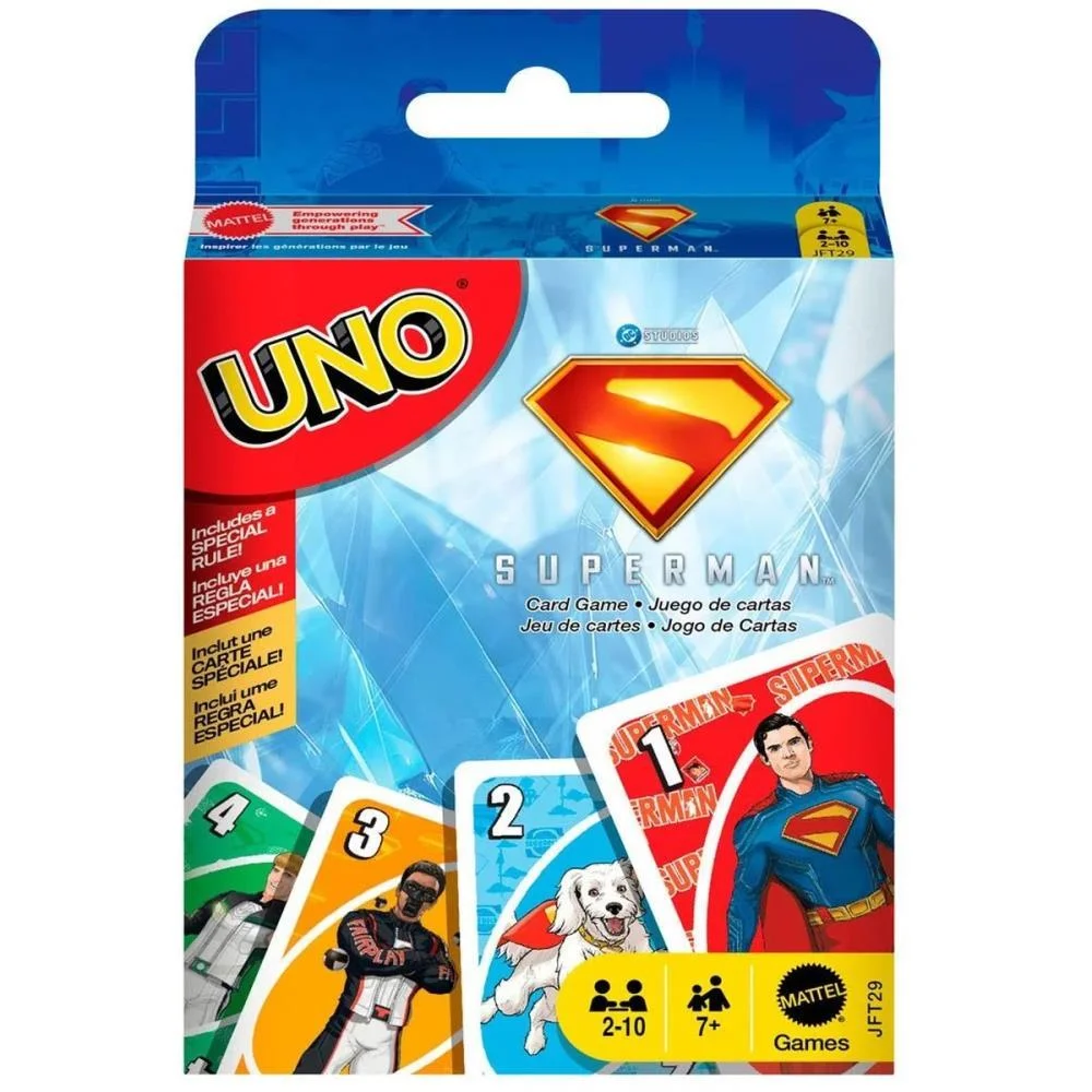 JOGO DE CARTAS UNO SUPERMAN MOVIE MATTEL (UNIDADE)