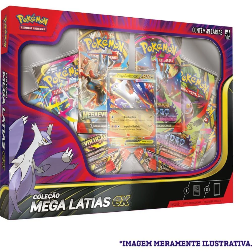 JOGO DE CARTAS POKEMON BOX MEGA LATIAS EX COPAG (UNIDADE)
