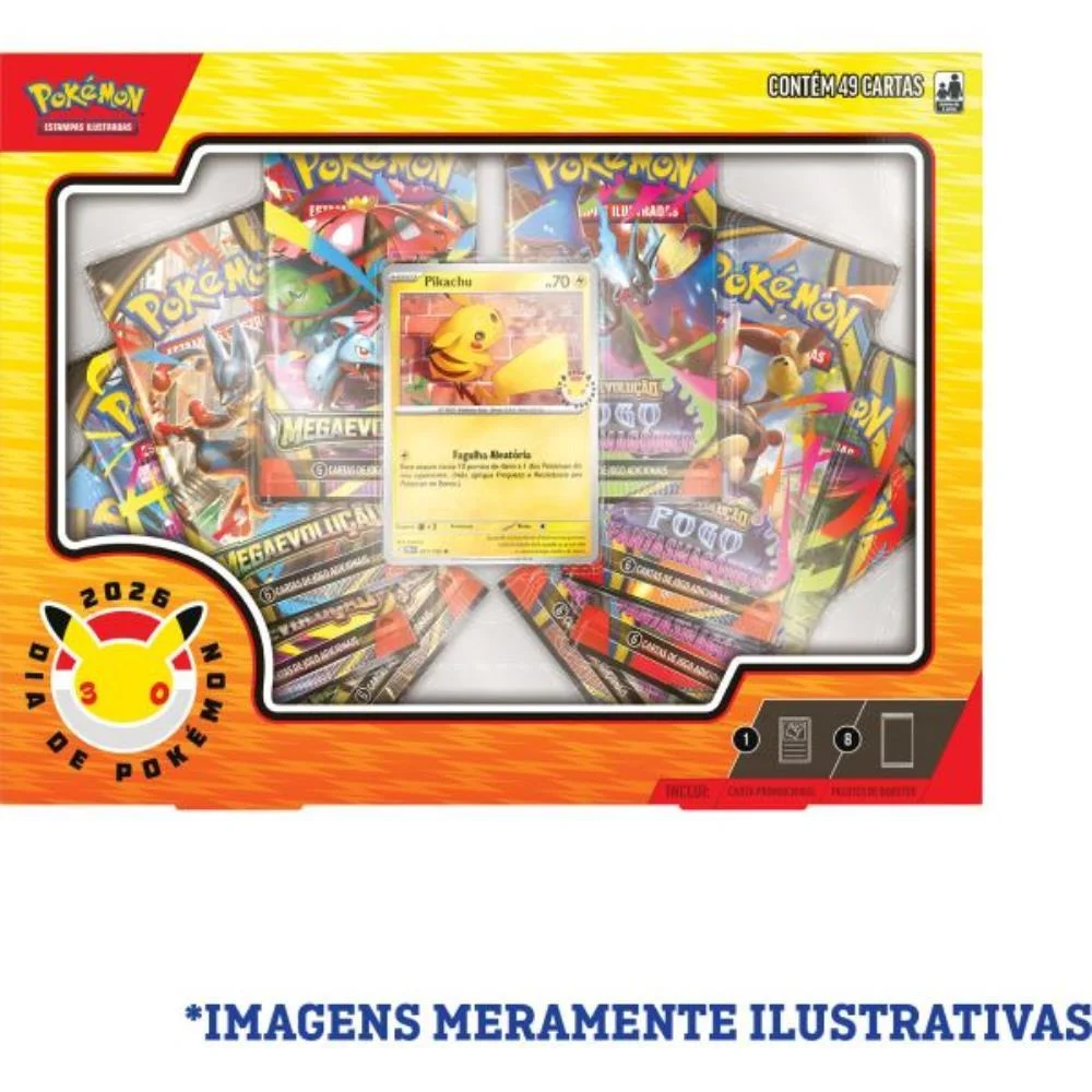 JOGO DE CARTAS POKEMON DIA DE POKEMON 2026 COPAG (UNIDADE)