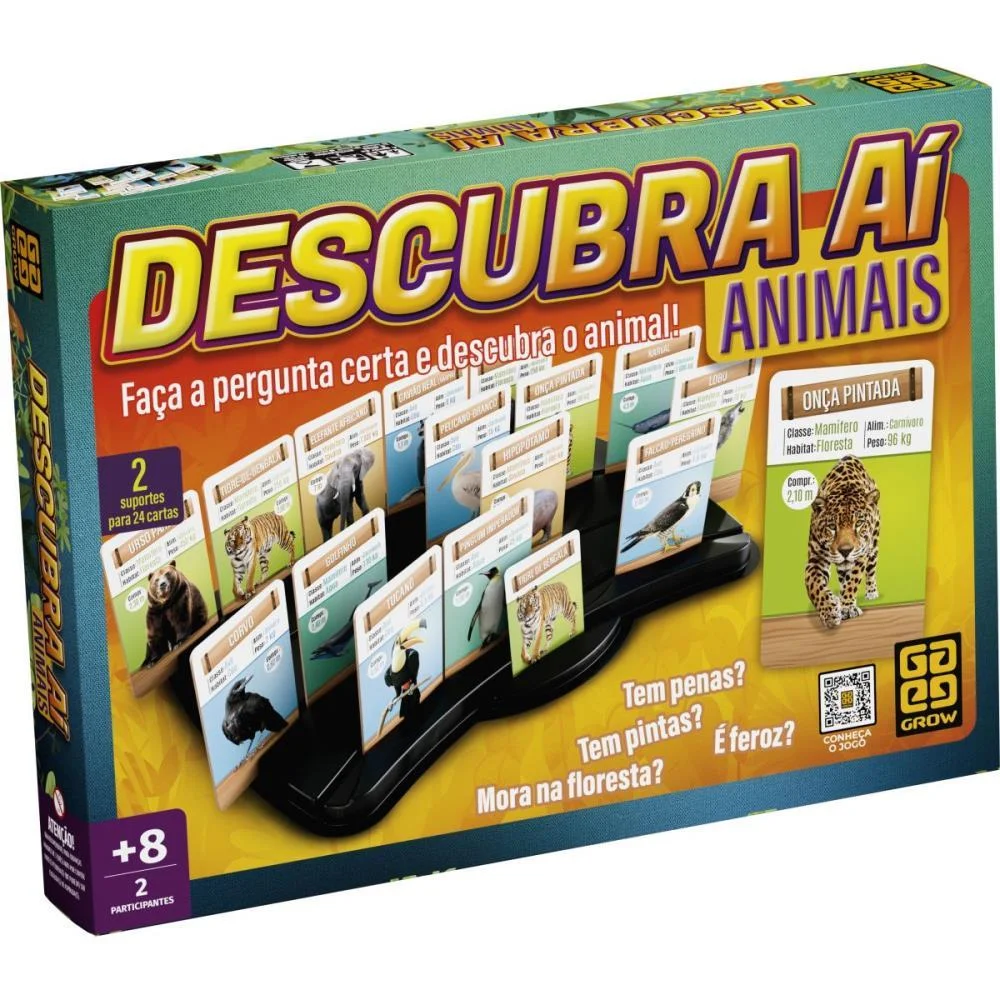 JOGO DE CARTAS DESCUBRA AI - ANIMAIS GROW (UNIDADE)