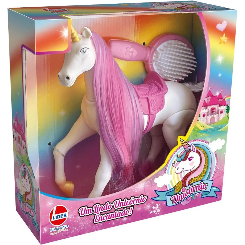 Boneco E Personagem Unicornio 27Cm Lider (Unidade)