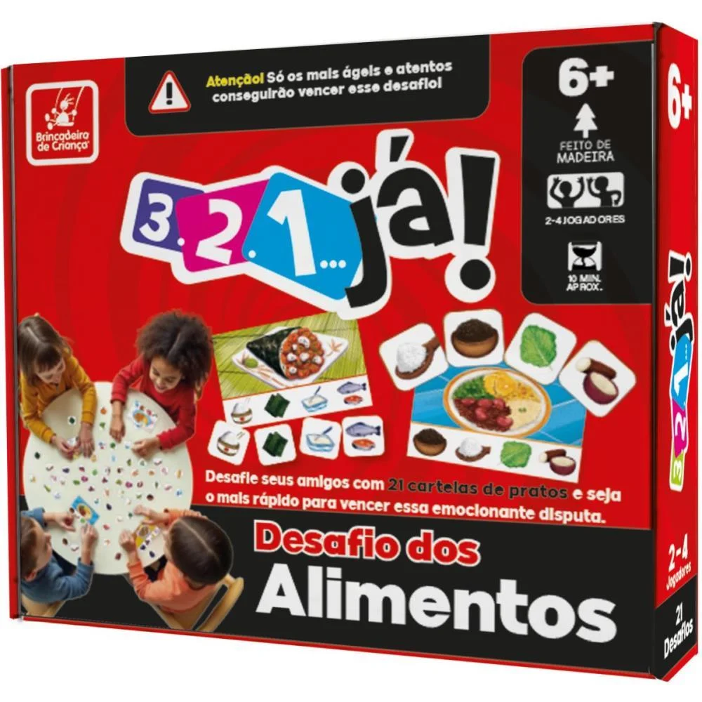 JOGO EDUCATIVO DESAFIO DOS ALIMENTOS BRINC. DE CRIANCA (UNIDADE)