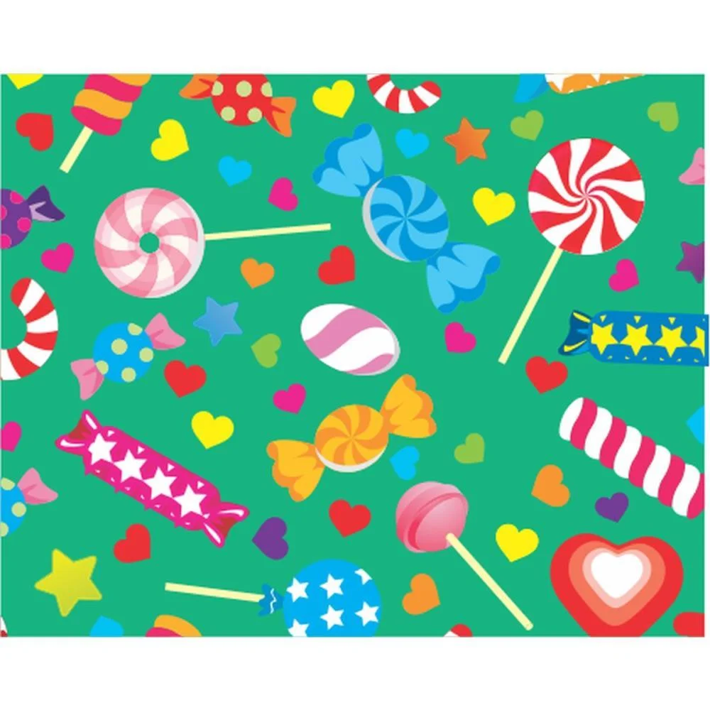Papel Presente Bobina Couche 60Cm.mod.455 Doces V.m.p. (Bo-100Mts)