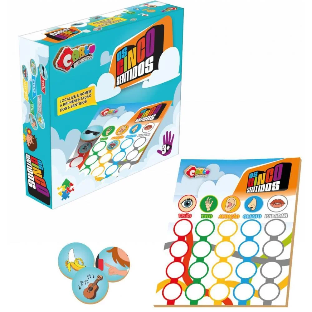 JOGO EDUCATIVO OS 5 SENTIDOS DO CORPO HUMANO CARLU (UNIDADE)