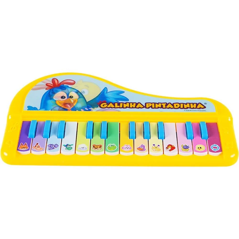 INSTRUMENTO MUSICAL GALINHA PINTADINHA TECLADO HOL YES TOYS (UNIDADE)