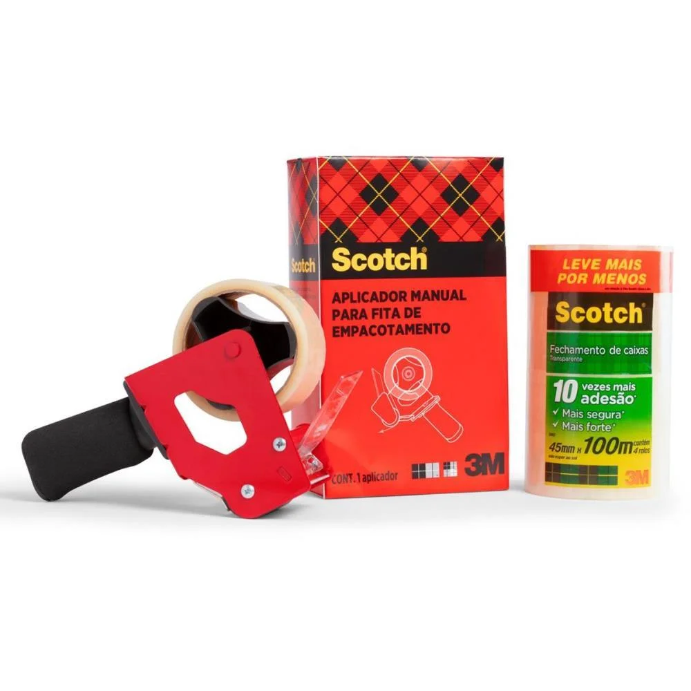 FITA PARA EMPACOTAMENTO SCOTCH 5802 TRANS.45X100M+DISP 3M (KIT.C/56)