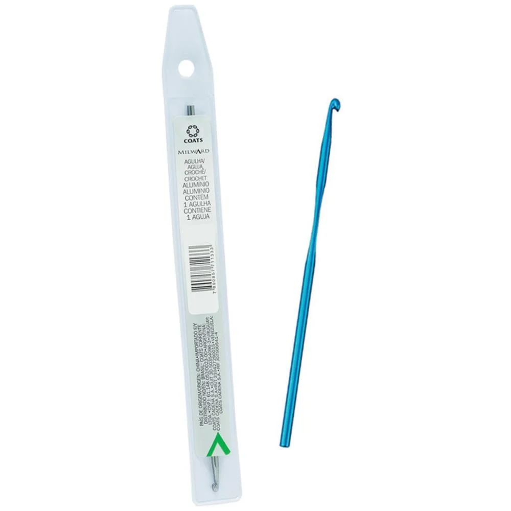 AGULHA PARA CROCHE MILWARD ANODIZADO N.004 COATS CORRENTE (PCT.C/12)