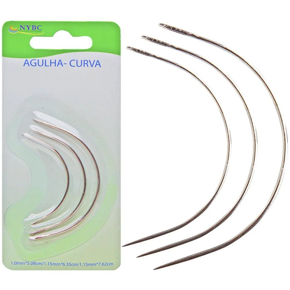 AGULHA DE MAO CURVA NIQUELADA NYBC (BL.C/03)