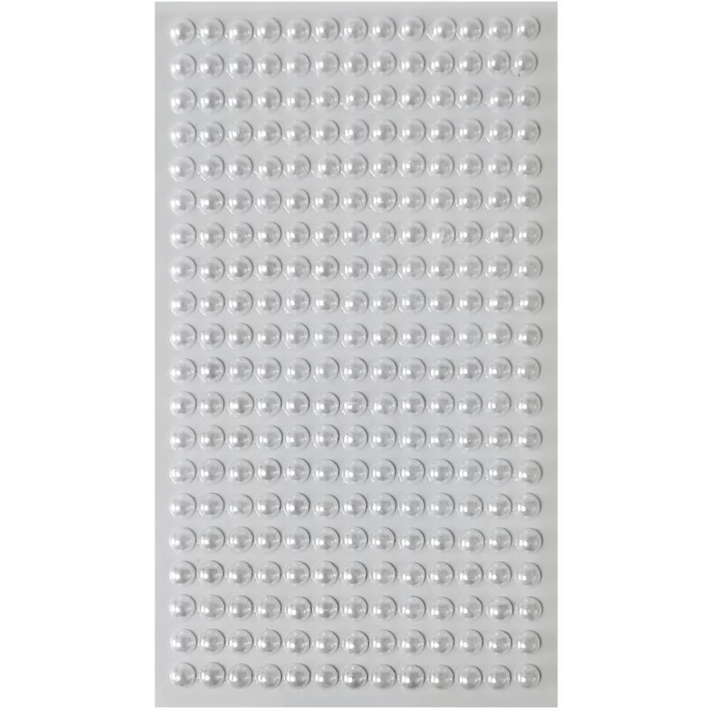 PEDRARIA 1/2 PEROLA 6MM BRANCA ADESIVA MAKE+ (PCT.C/12)