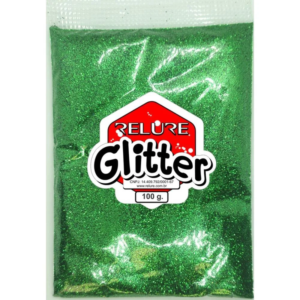 GLITTER PVC VERDE BANDEIRA 100G. HONEY (UNIDADE)