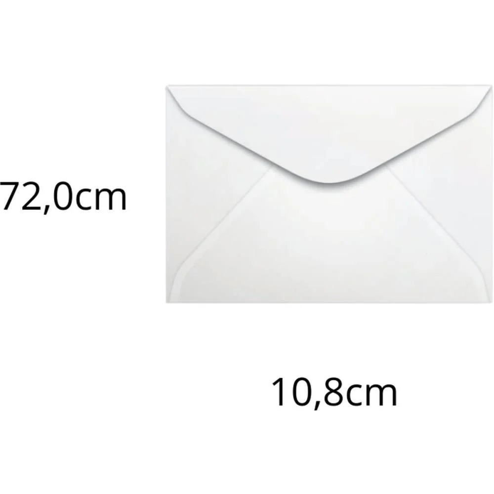 ENVELOPE VISITA 72X108 63GRS. BRANCO SCRITY (CX.C/500)