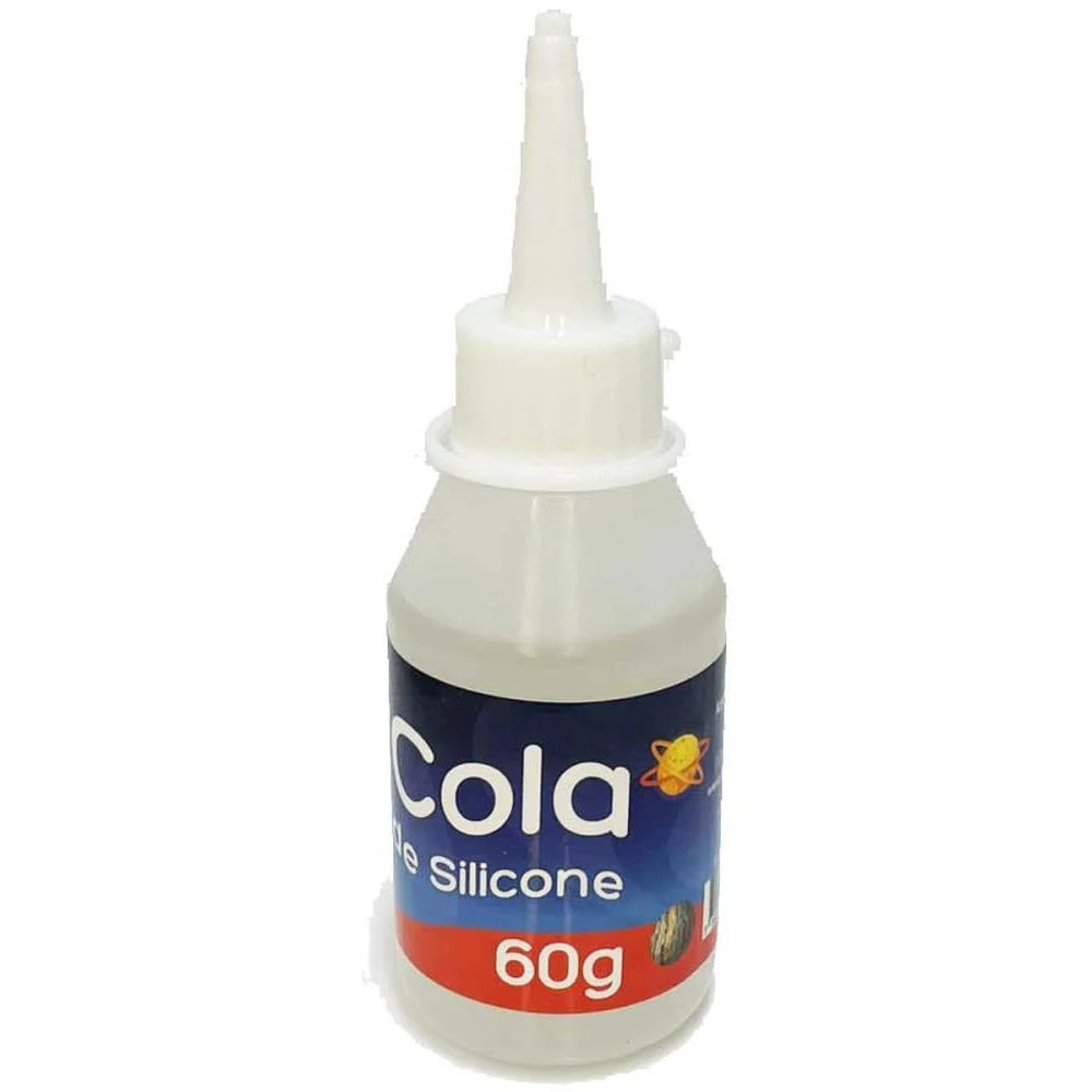 COLA PARA ARTESANATO SILICONE 60G. CRISTAL V.M.P. (CX.C/12)