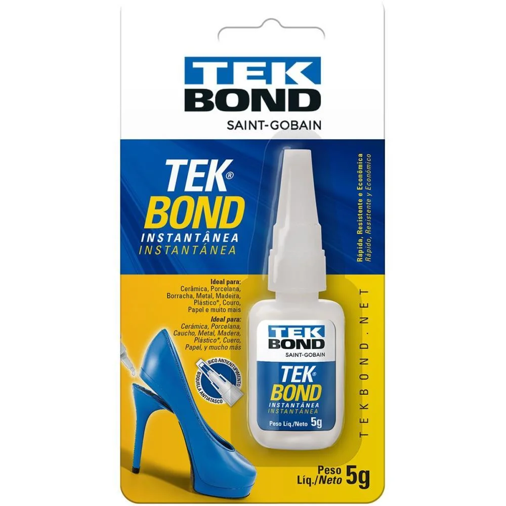 COLA DE ALTA RESISTENCIA TEKBOND 5 GRAMAS TEKBOND (UNIDADE)