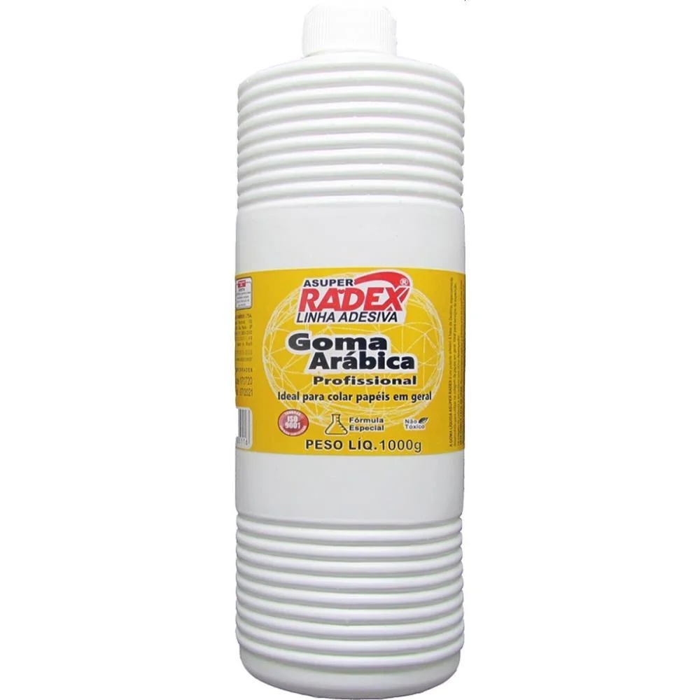 COLA DE ALTA RESISTENCIA GOMA ARABICA 1KG RADEX (UNIDADE)