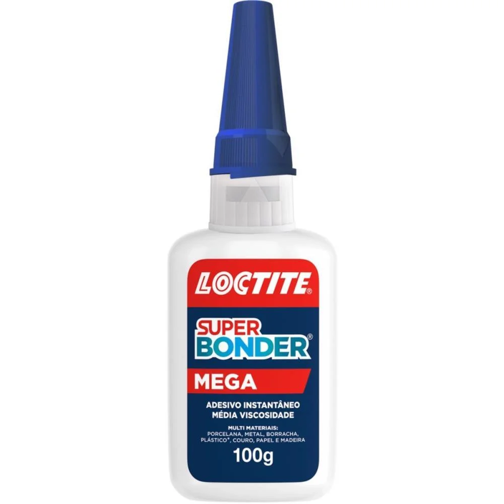 COLA ADESIVO INSTANTANEO SUPER BONDER MEGA 100G HENKEL (UNIDADE)