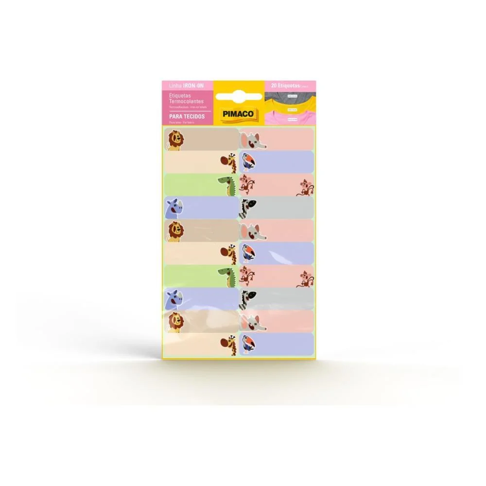 ETIQUETA ADESIVA TERMOCOL P/UNIF BABY BICH 20UN PIMACO (UNIDADE)