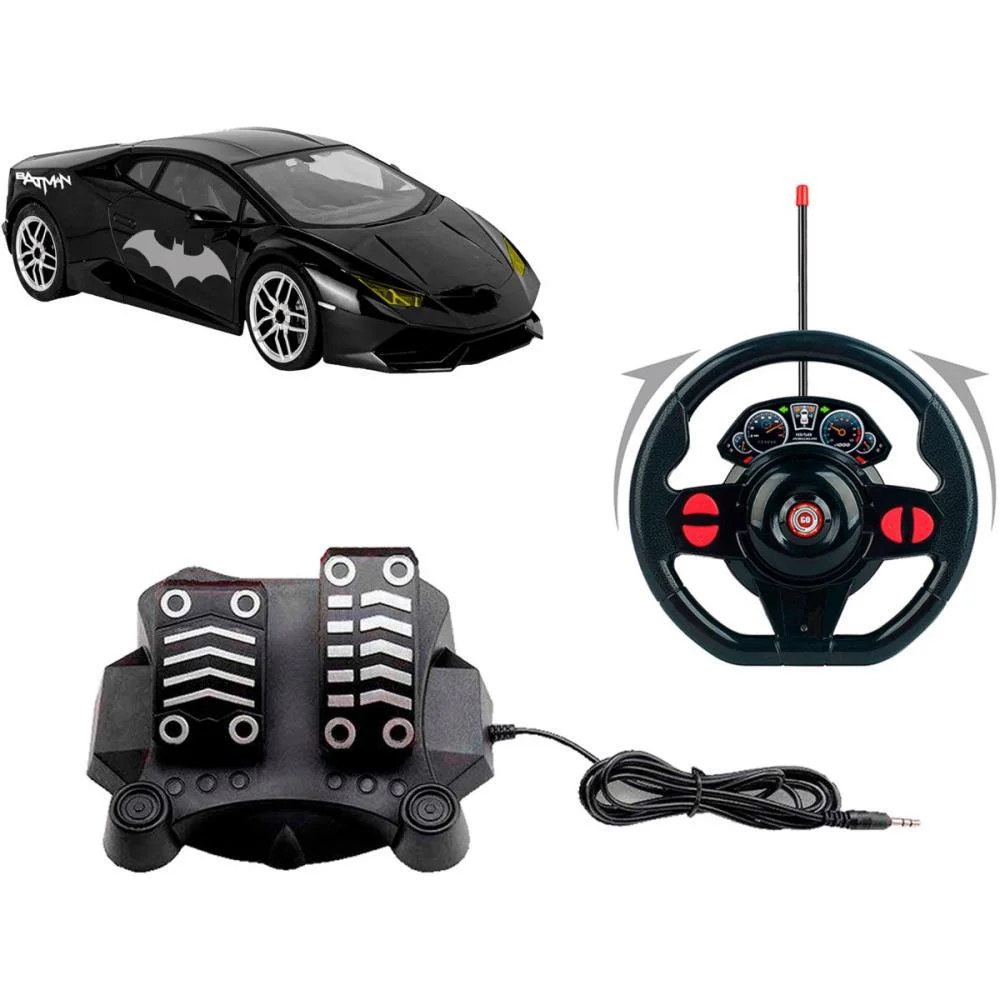 CARRINHO CONTROLE REMOTO BATMAN DARK RUNNING 7F.RECAR. CANDIDE (UNIDADE)