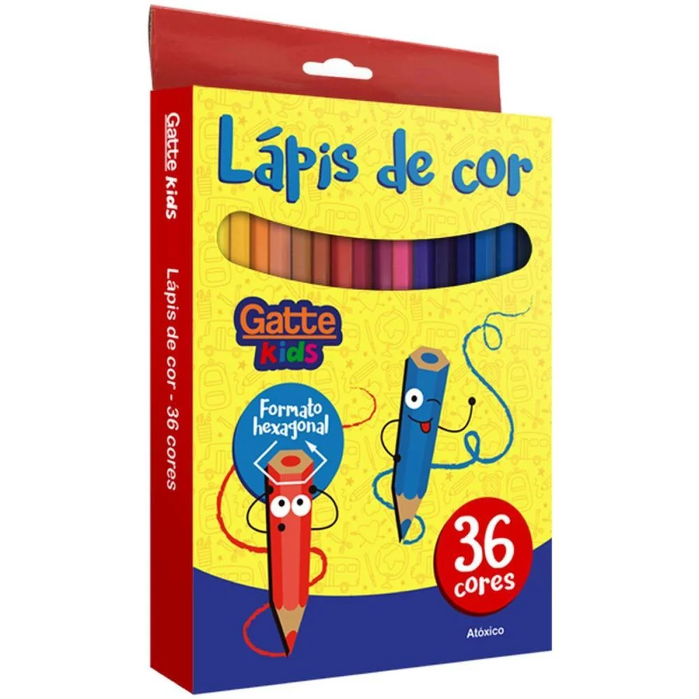 LAPIS DE COR SEXTAVADO 36 CORES MAKE+ (PCT.C/04)