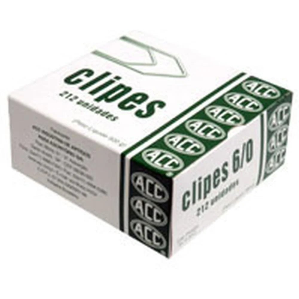 CLIPE GALVANIZADO ACO 6/0 C/ 212 UNIDADES ACC (CAIXA)