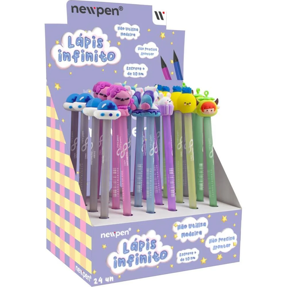 LAPIS PRETO REDONDO INFINITO HB FANN TOPPER NEWPEN (DP.C/24)