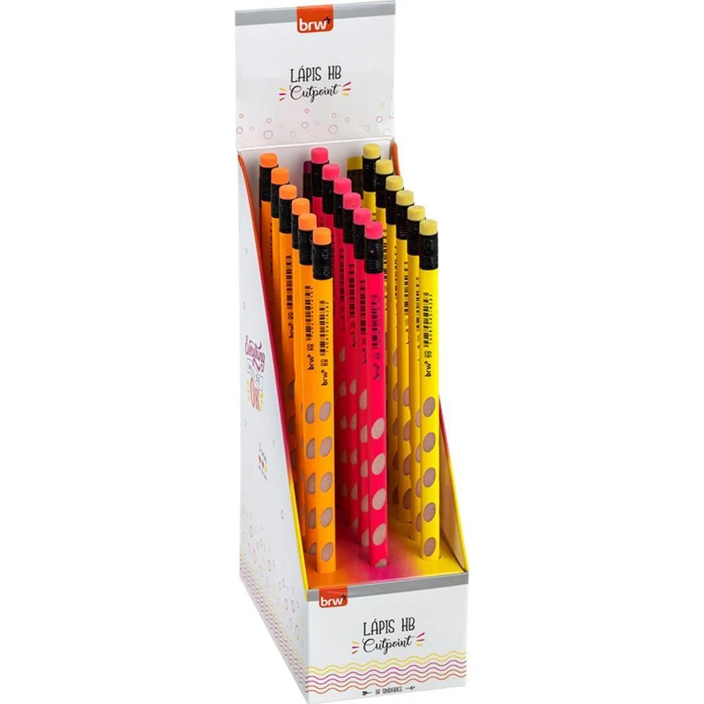 LAPIS PRETO SEXTAVADO HB CUTPOINT RESINA (S) BRW (DP.C/18)