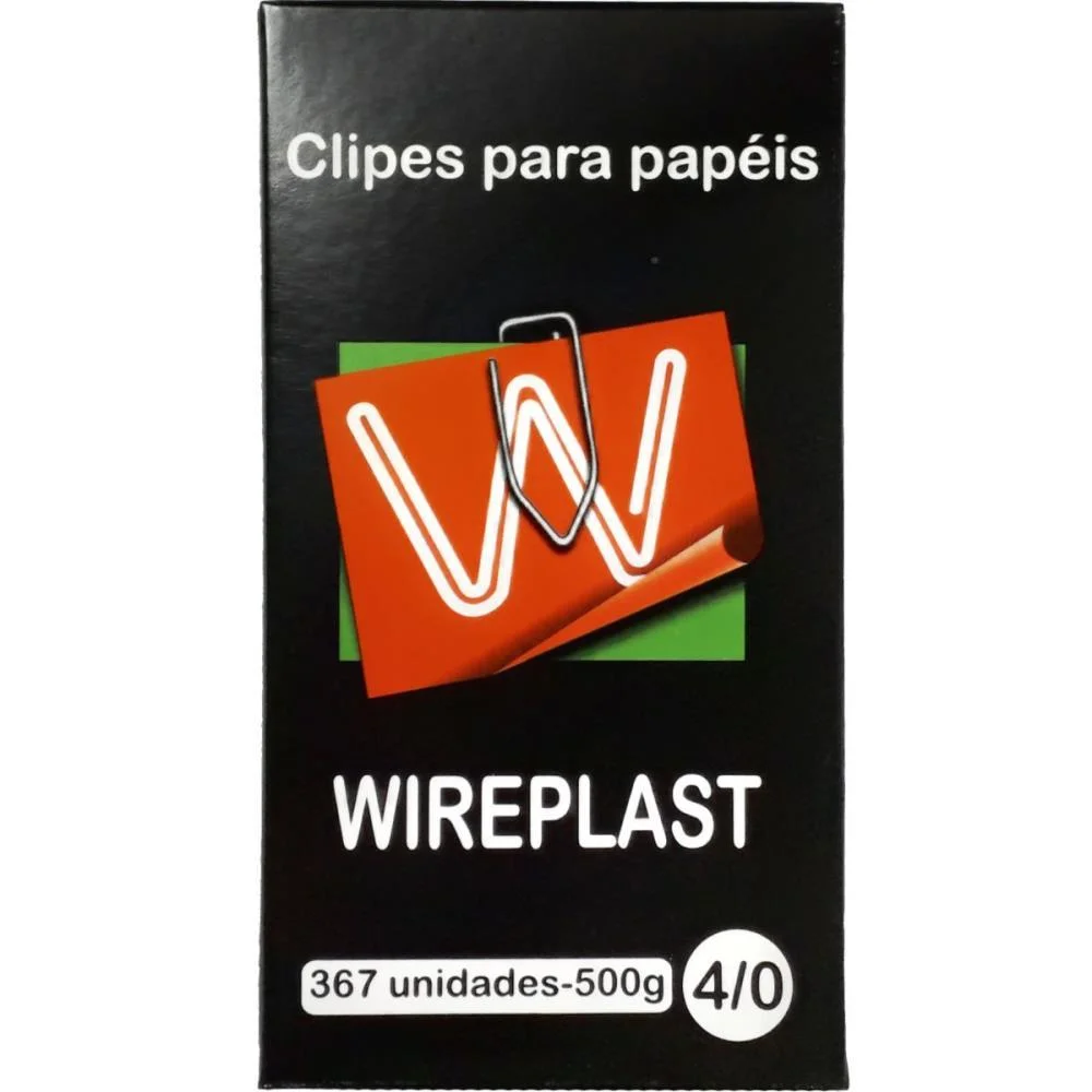 CLIPE GALVANIZADO ACO 4/0 500G WIREPLAST (CAIXA)