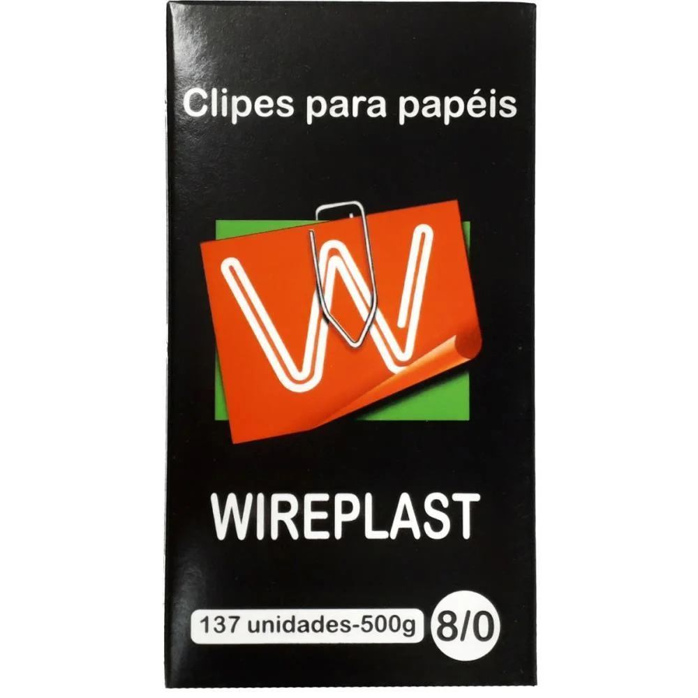 CLIPE GALVANIZADO ACO 8/0 500G WIREPLAST (CAIXA)