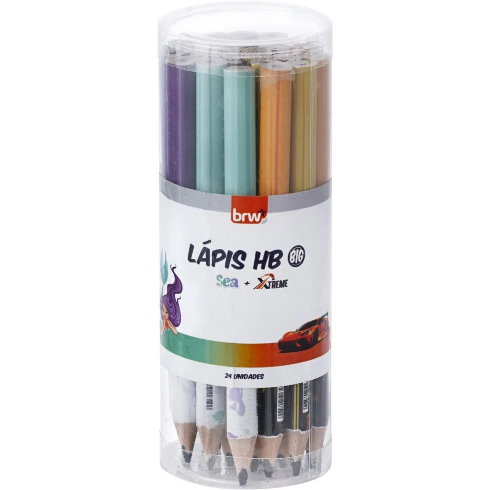 LAPIS PRETO TRIANGULAR BIG HB XTREME E SEA 4MM 4MOD. BRW (POTE-24)