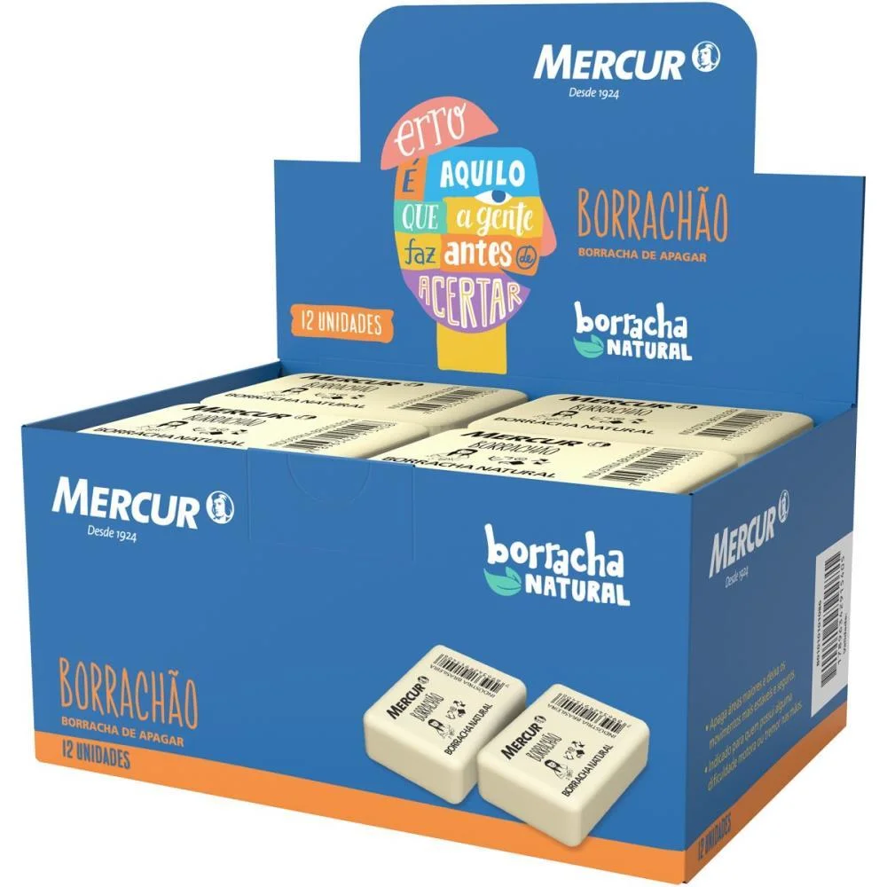 BORRACHA BRANCA BORRACHAO MERCUR (CX.C/12)