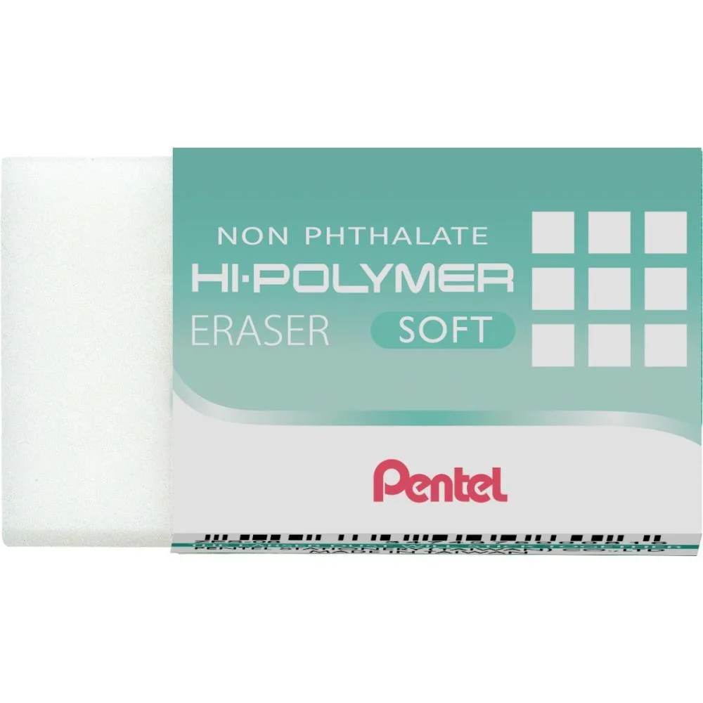 BORRACHA BRANCA HI POLYMER GRANDE P/ENGENHARIA PENTEL (CX.C/36)