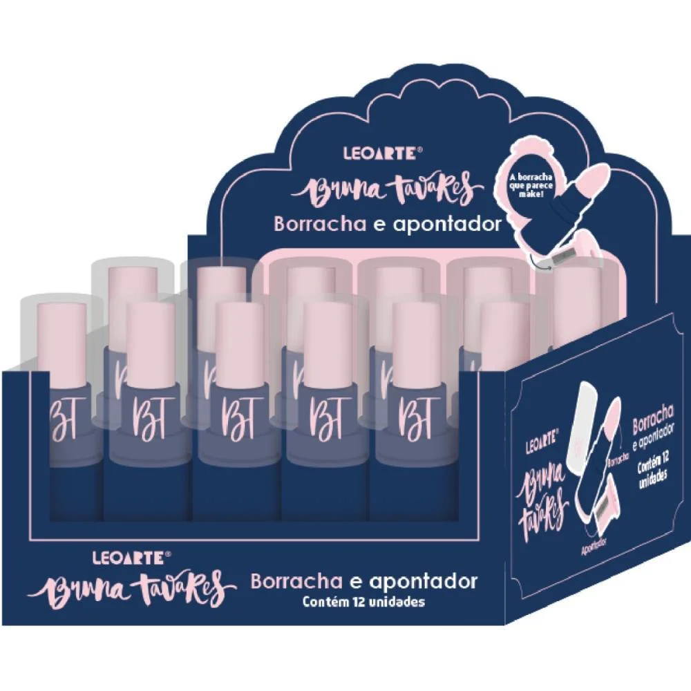 BORRACHA COLORIDA BRUNA TAVARES C/APONTADOR DEPO LEONORA (DP.C/24)