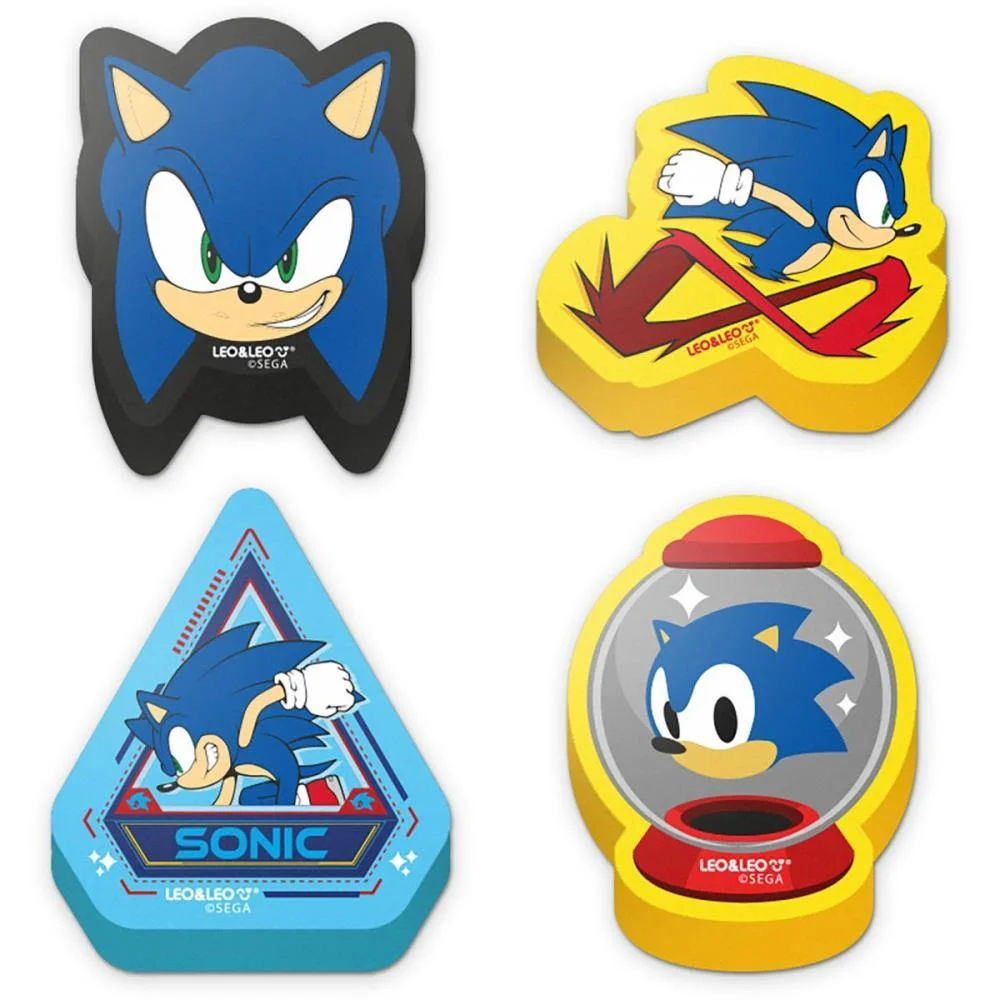 BORRACHA DECORADA SONIC C/FORMA (S) LEONORA (CX.C/12)