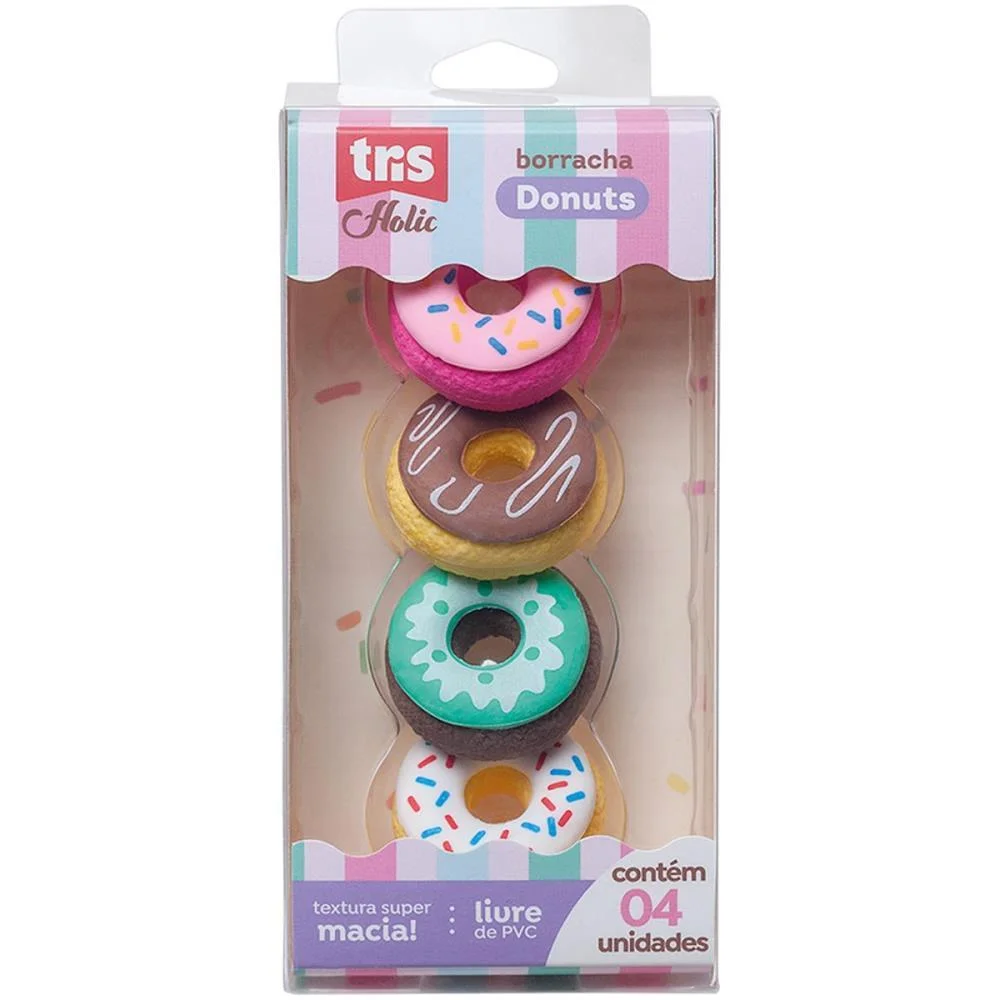 BORRACHA DECORADA DONUT 4 CORES SUMMIT (DP.C/12)