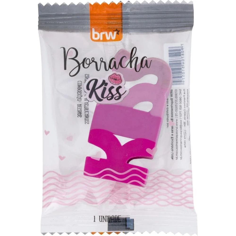 BORRACHA DECORADA KISS 3 MODELOS SORTIDOS BRW (DP.C/24)