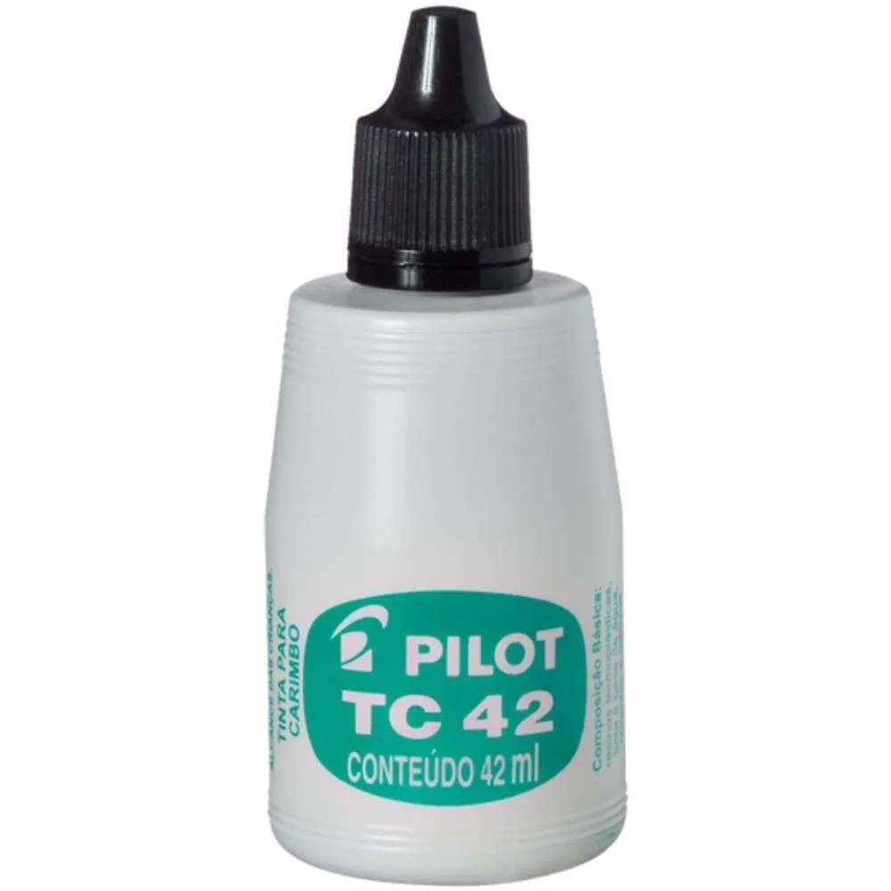 TINTA PARA CARIMBO 42ML PRETO PILOT (CX.C/12)