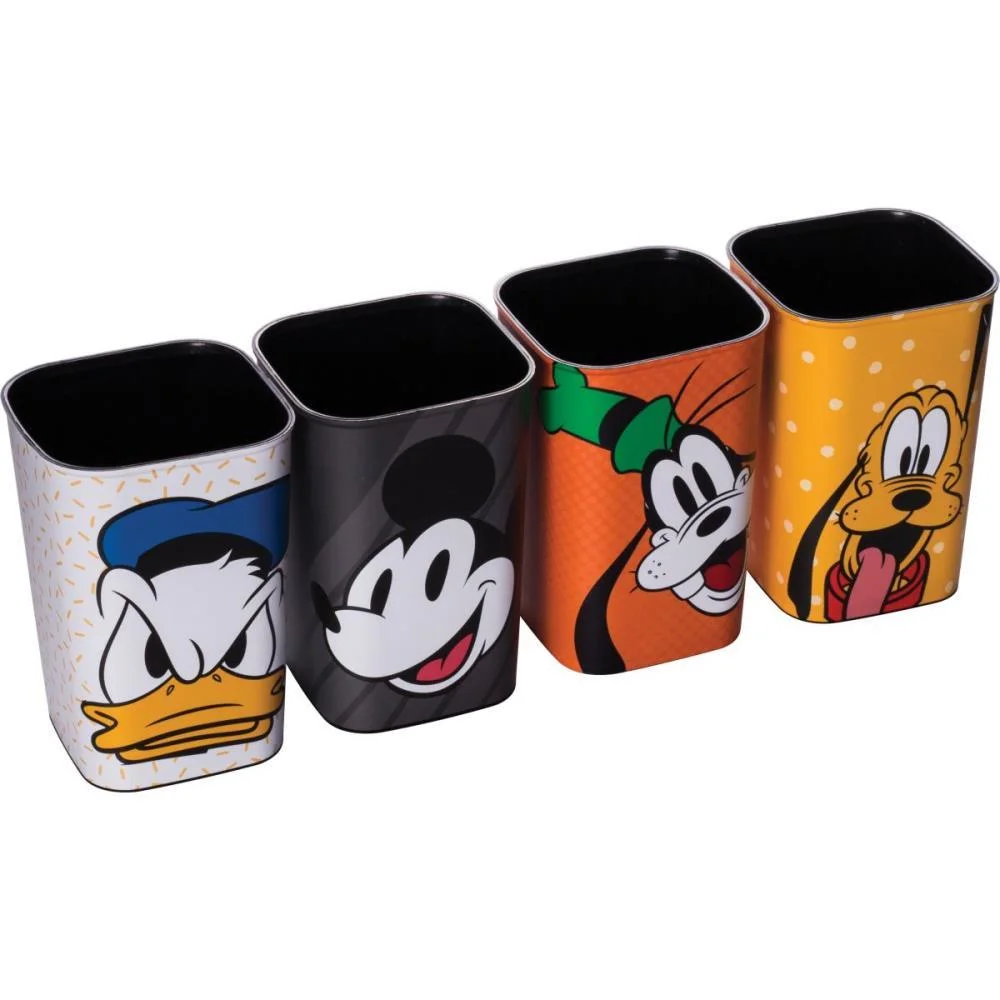 ACESSORIO PARA MESA MICKEY E AMIGOS PORTA LAPIS 4P PLASUTIL (UNIDADE)
