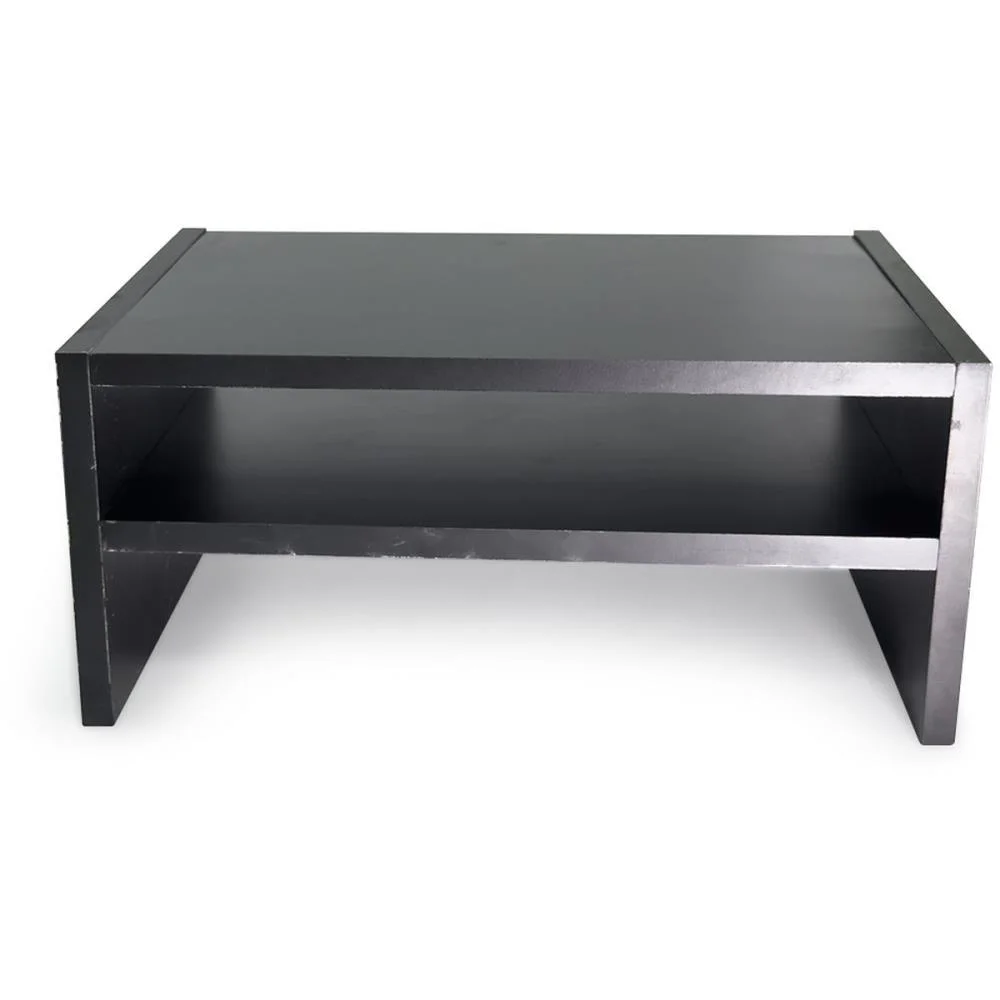 SUPORTE PARA MONITOR DUPLO MDF 32,5X22X14CM PRETO STALO (UNIDADE)