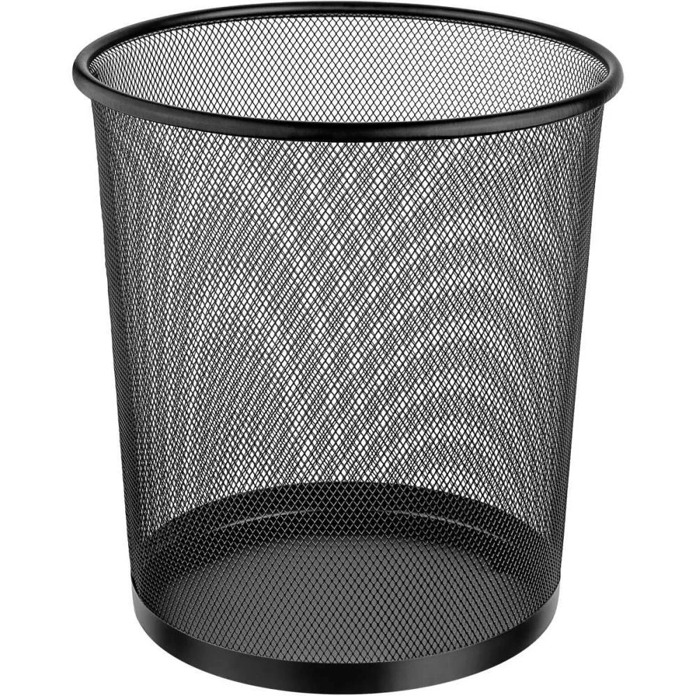 LIXEIRA PARA ESCRITORIO METAL REDONDA 12,5L PT 26X28 ORDENE (UNIDADE)